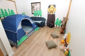 campsite at home example