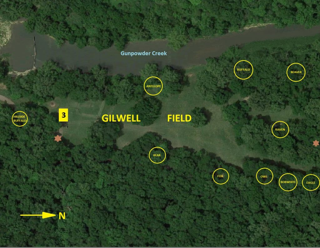Camp Michaels Map Giwell Field