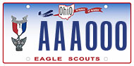 License Plate - Ohio - Eagle Scout