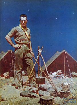 "The Scoutmaster" by Norman Rockwell