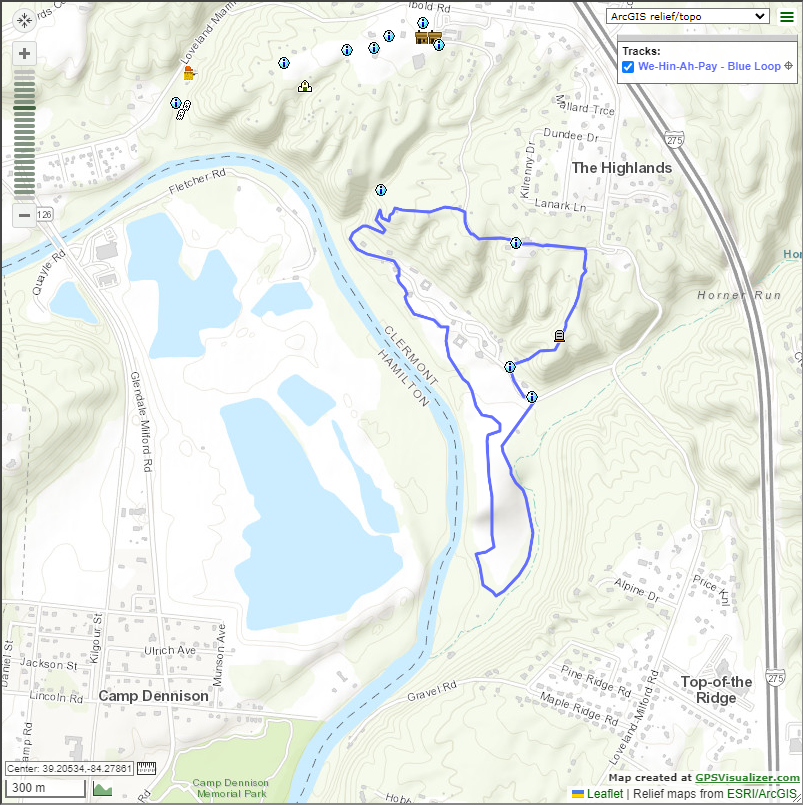 We-Hin-Ah-Pay Trail – Blue Loop – Overview Map