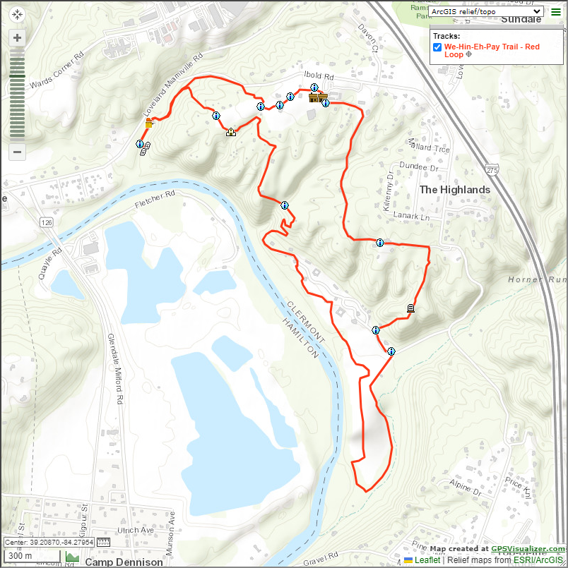 We-Hin-Ah-Pay Trail – Red Loop – Overview Map